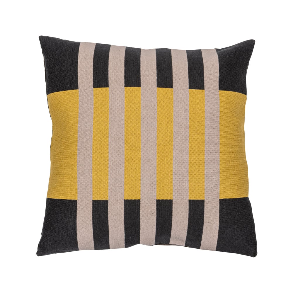 WOOOD Großes quadratisches Kissen aus farbigem Polyester 50x50, mehrfarbig style modern - Baumwolle