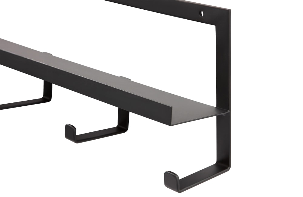 Porte-manteau en métal noir l50xh13 — vue 4