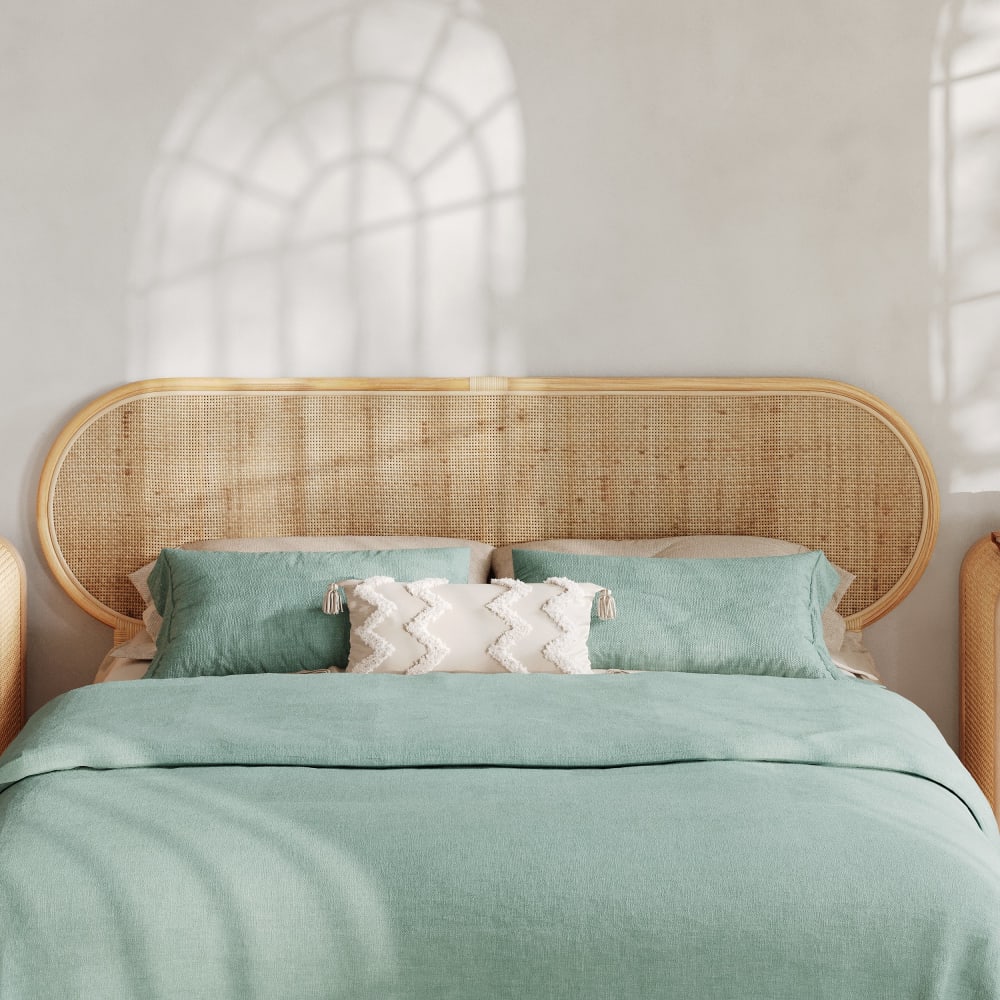 Tête de lit en rotin naturel 160 cm