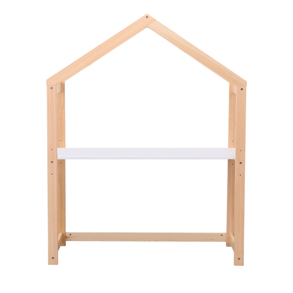 Büro-Hütte im skandinavischen Stil Holz mit weißem Tablett -