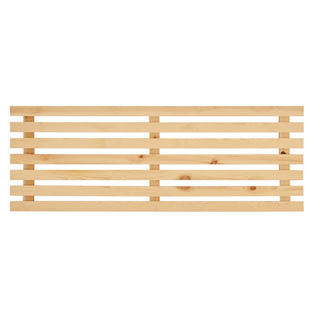 Tête de lit en bois de pin couleur naturelle 120x73cm