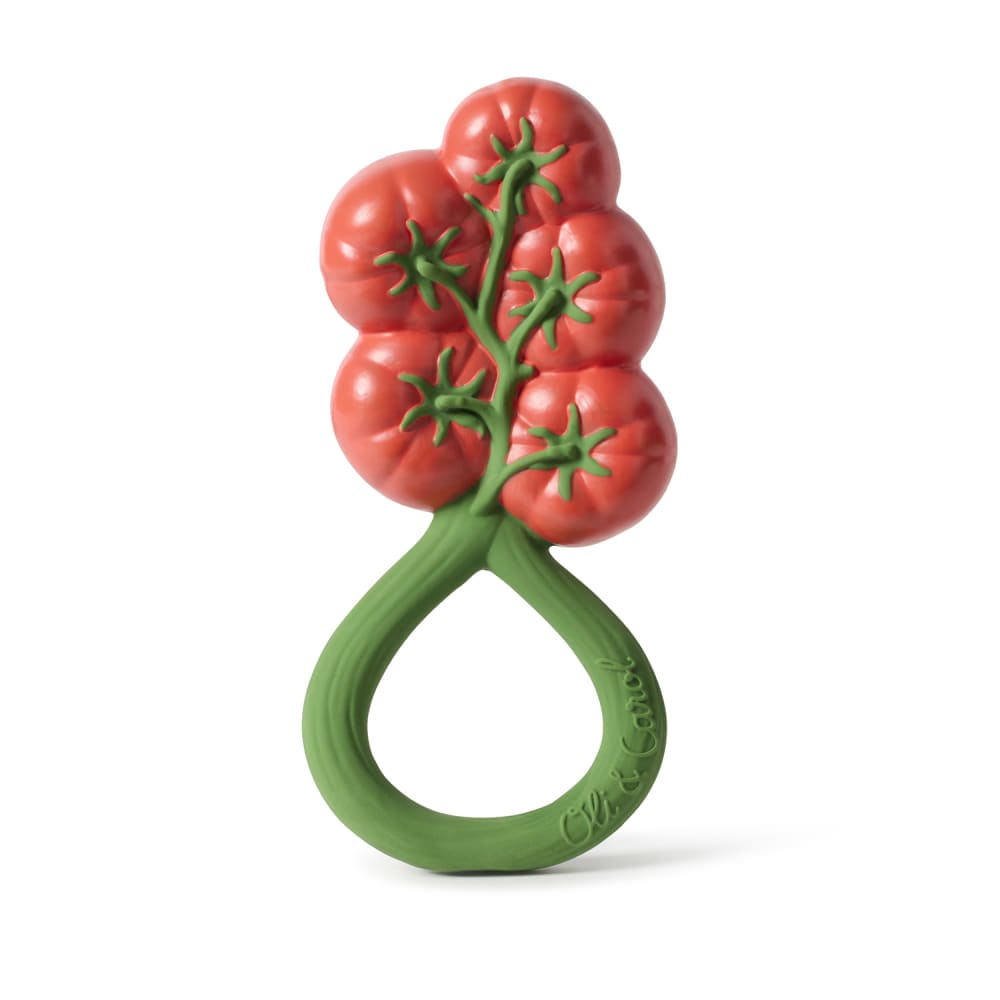 OLI&CAROL Anneau de dentition 2 en 1 tomates cerises