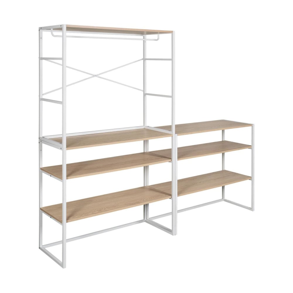 Lot de 3 portants vêtements sous combles  modulables 300x85cm