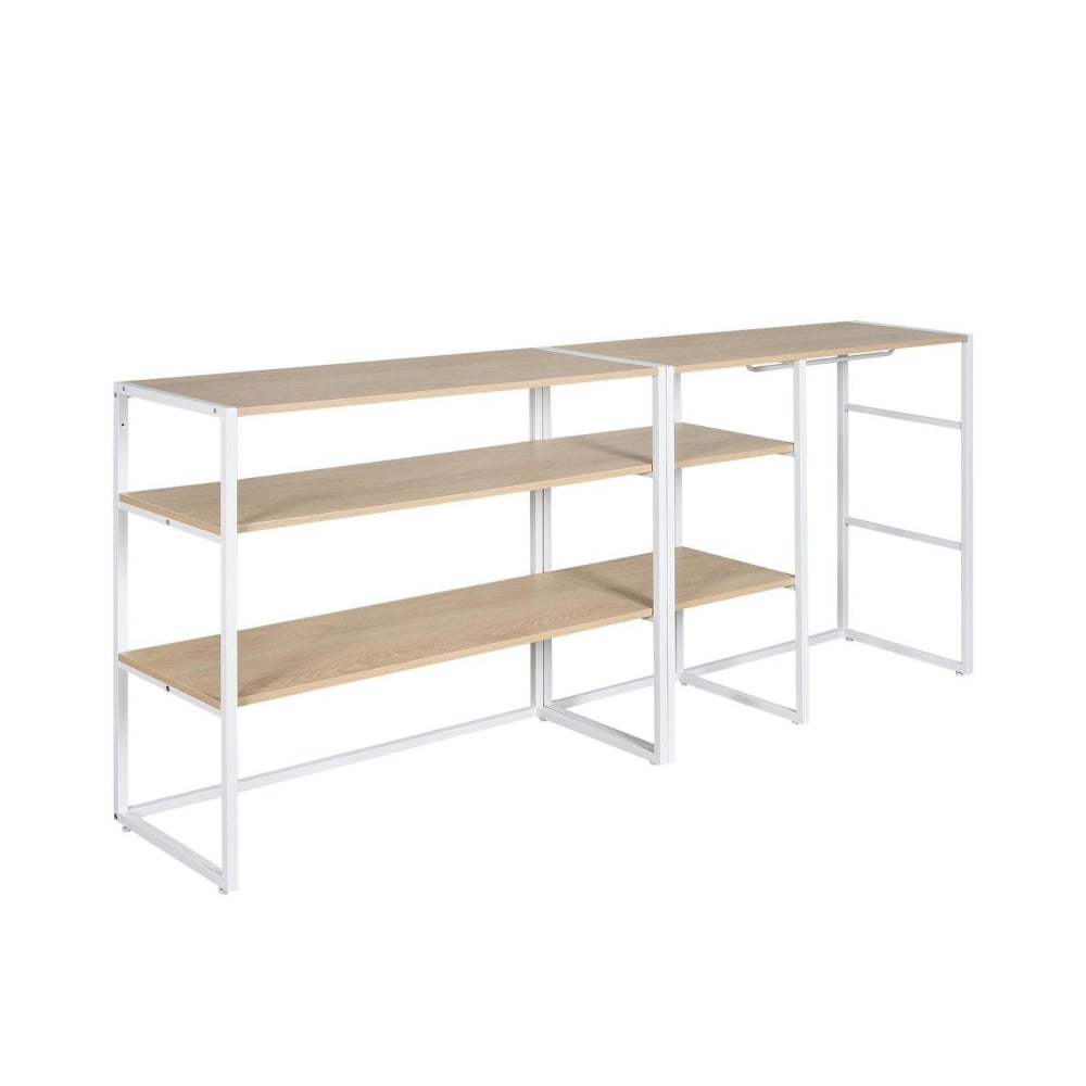 Lot de 2 portants vêtements - modulables