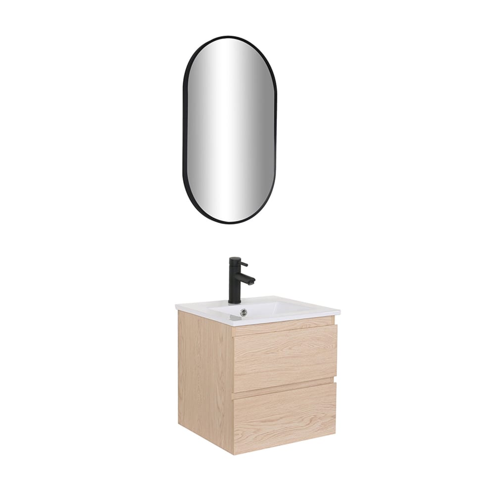 Meuble vasque  45cm robinet - miroir