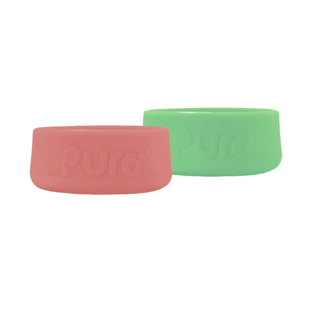 Pura Protection anti-choc pour biberon (lot de 2) Vieux rose Multicolore Inox - 6x8x6cm