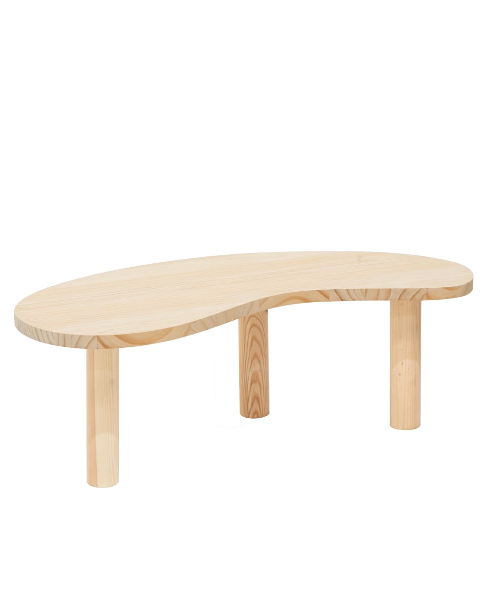 Table basse en bois naturel 100x40cm