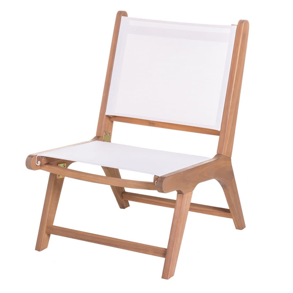 Silla baja de jardín nina blanca - Maisons du Monde