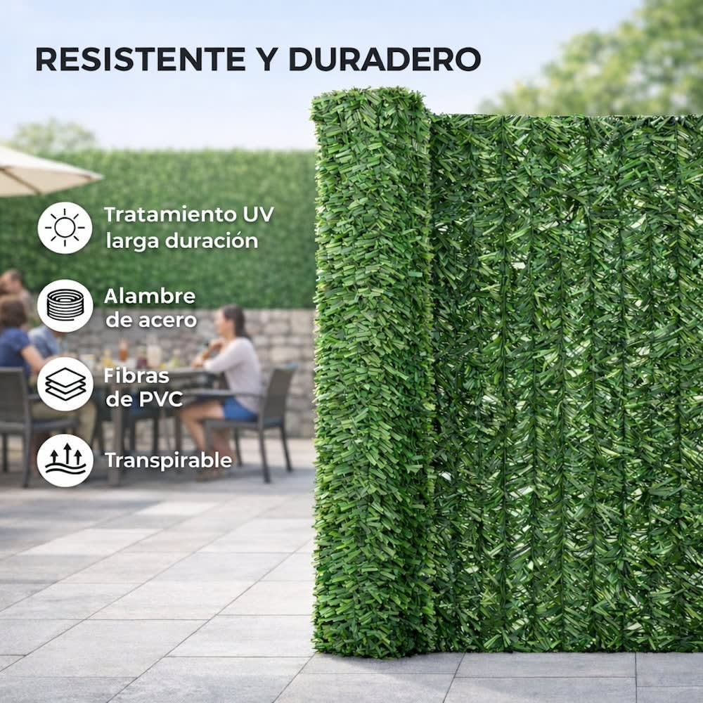 Seto artificial verde de 1x3 m - Maisons du Monde
