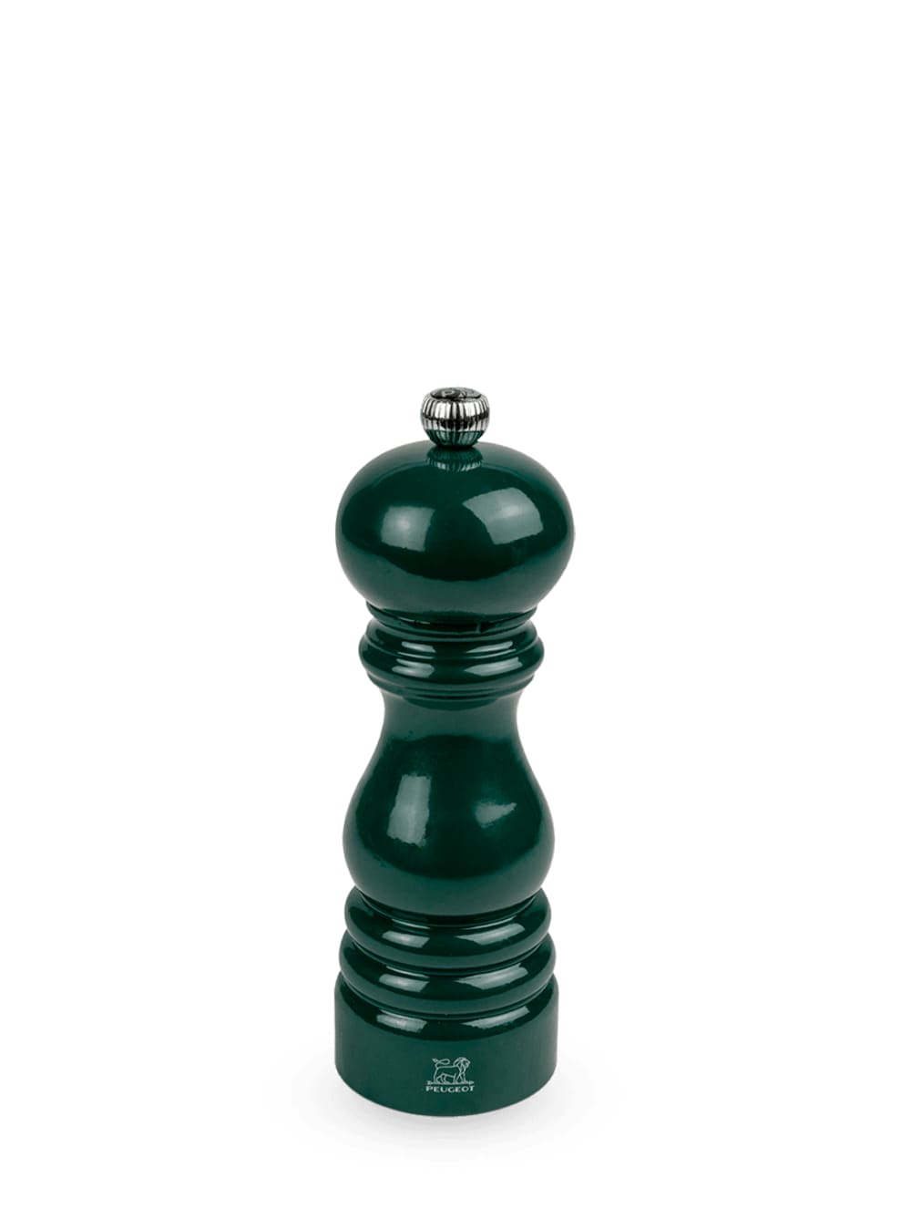 Paris moulin à poivre manuel en bois laqué, vert forêt, 18 cm - 7in.