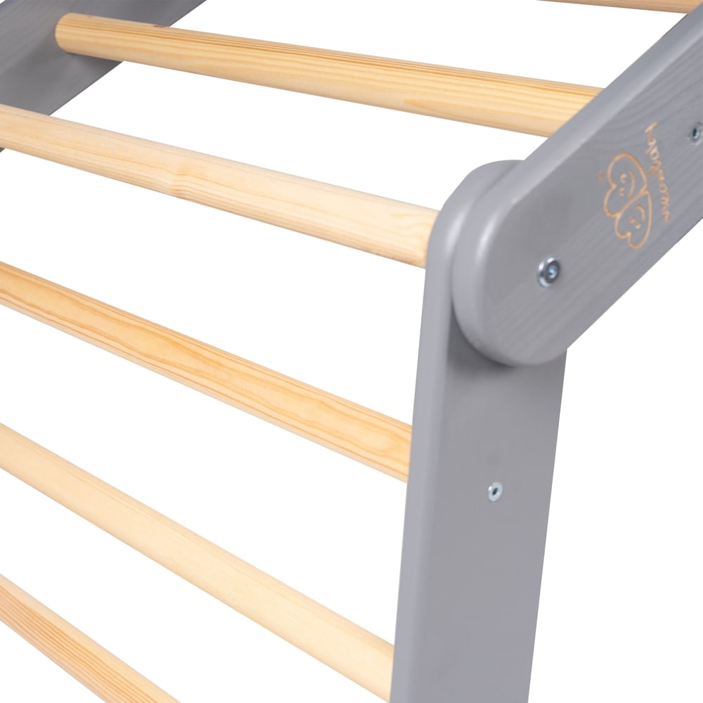 Échelle de Gymnastique 112x61x94cm Pikler Triangle d'Escalade, gris