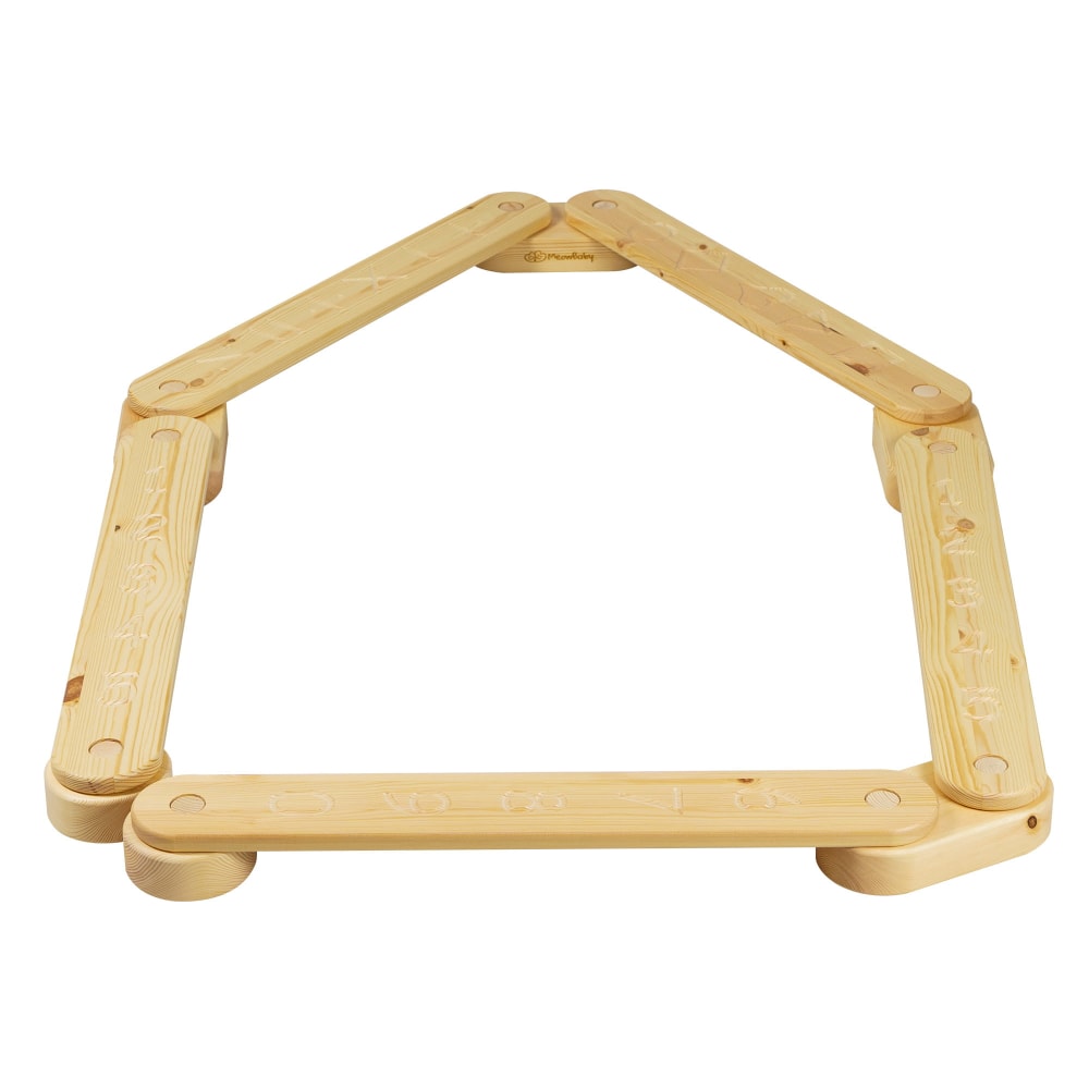 Barra de equilibrio con tabla de equilibrio natural, 5 elementos