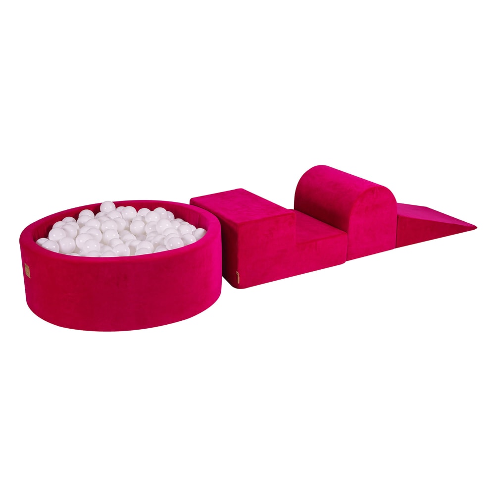 Blocchi Schiuma per Bambini con Piscina di Palline - Multicolore - PVC - Cloruro di polivinile