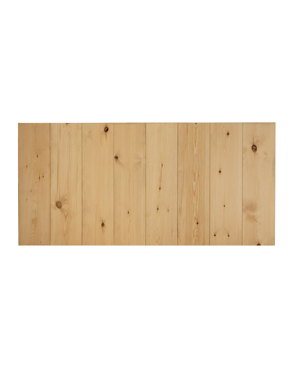 Tête de lit en bois de pin marron 100x60cm
