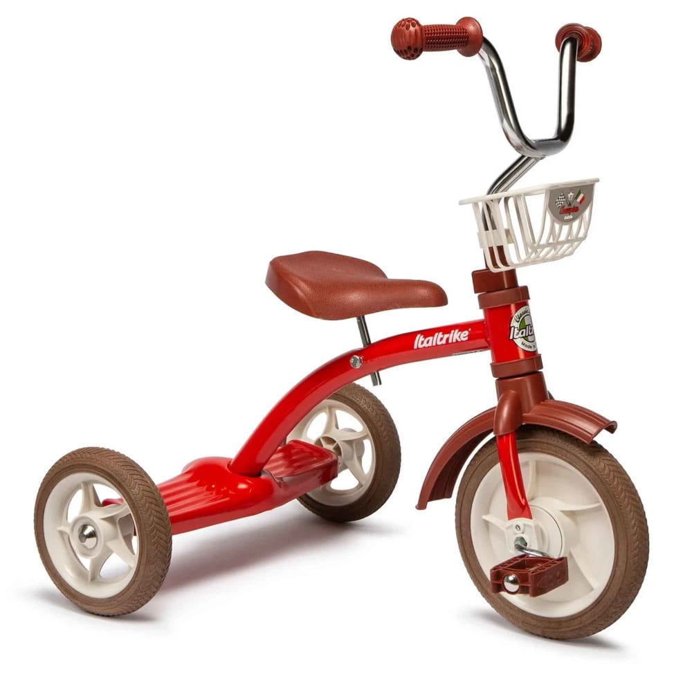 Italtrike Tricycle rétro en métal rouge 10283 Rouge Métal - 56x67x52cm