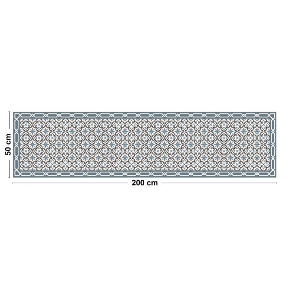 Tapis antidérapant - vinyle - int./ext. - multicolore - 50x200cm - Maisons du Monde