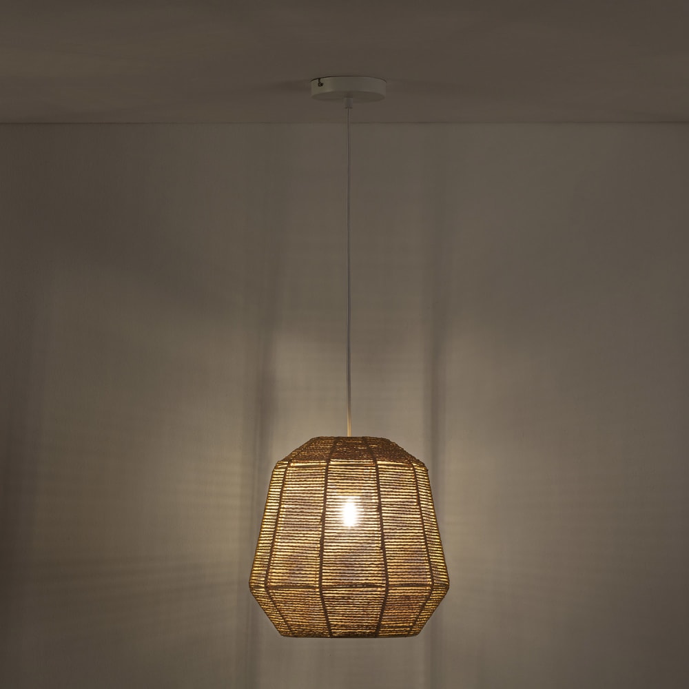 Suspension en papier tissé, diamètre 31 cm — vue 4