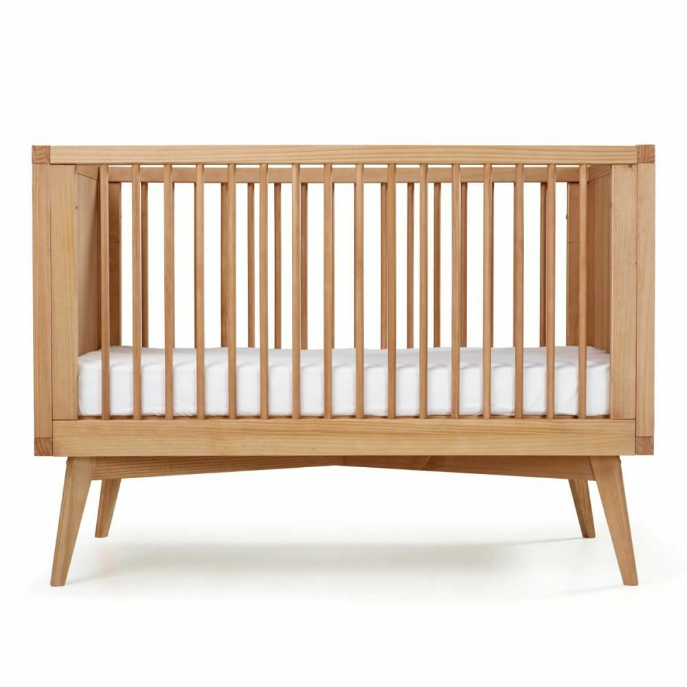 Pack lit bébé évolutif Montessori avec matelas bois massif 70x140 cm