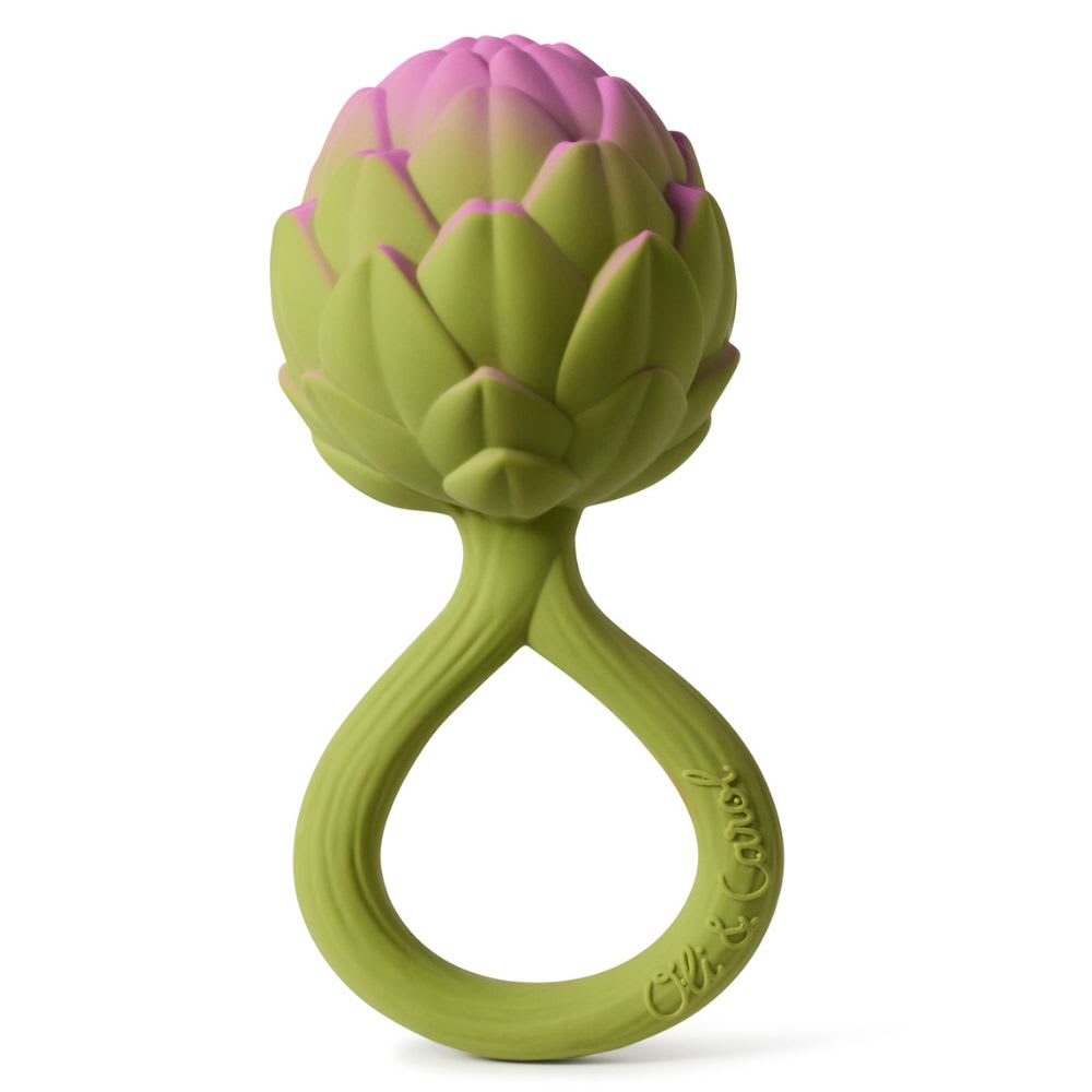 Oli&Carol Hochet anneau de dentition Vert Caoutchouc - 7x14x7cm