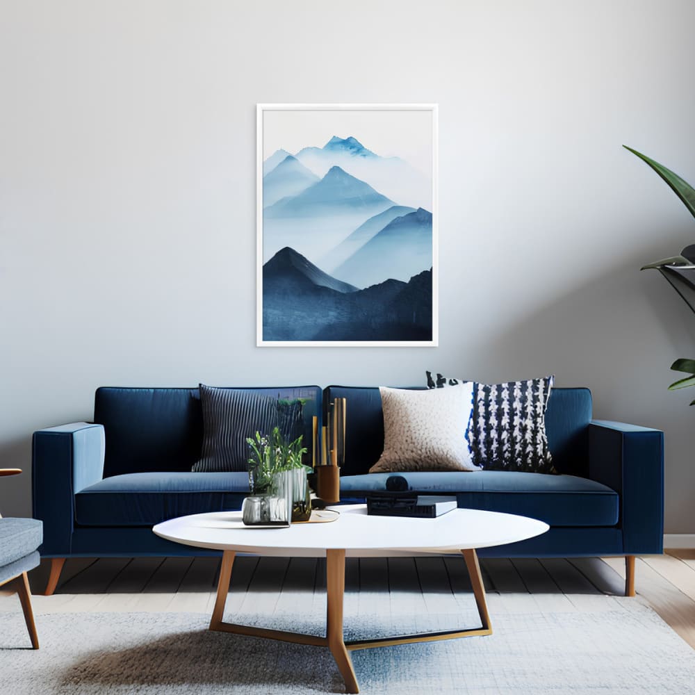 Cadre photo exposition blanc 60x80 cm bois massif fsc — vue 3