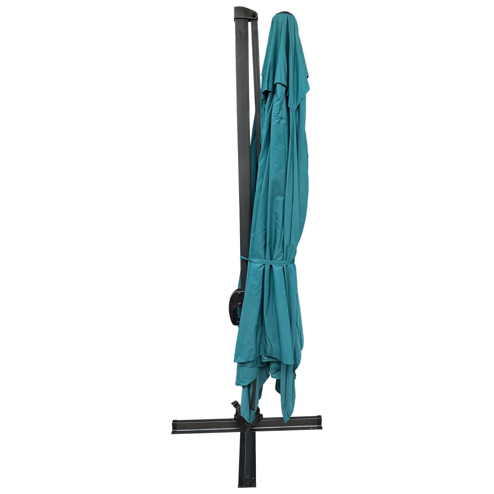 Parasol déporté rectangulaire 3x4m toile bleu avec housse - Maisons du Monde