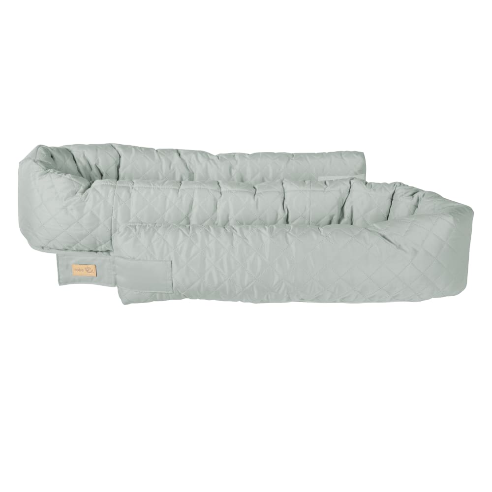 Cale bébé et réducteur de lit 3en1 en polyester vert givré - image 3