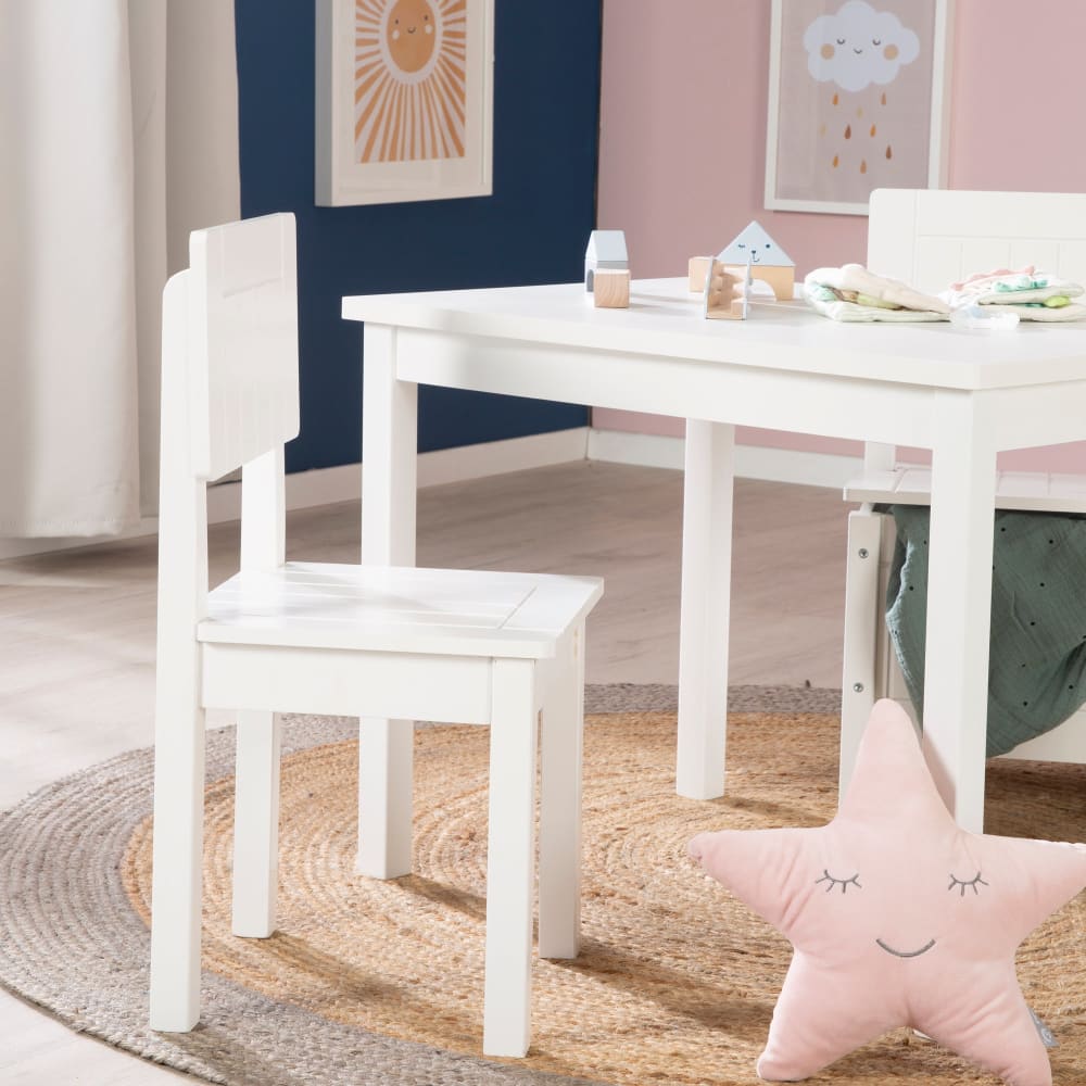 Kinderstuhl mit Lehne, Weiß - Maisons Du Monde