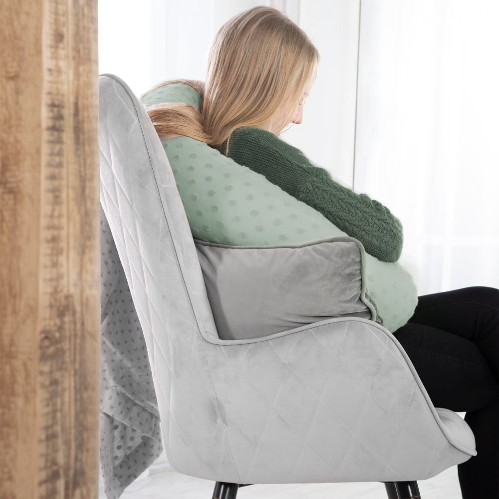 Coussin d'allaitement et tour de lit bébé 170 cm en coton bio vert (Roba) - Image 2