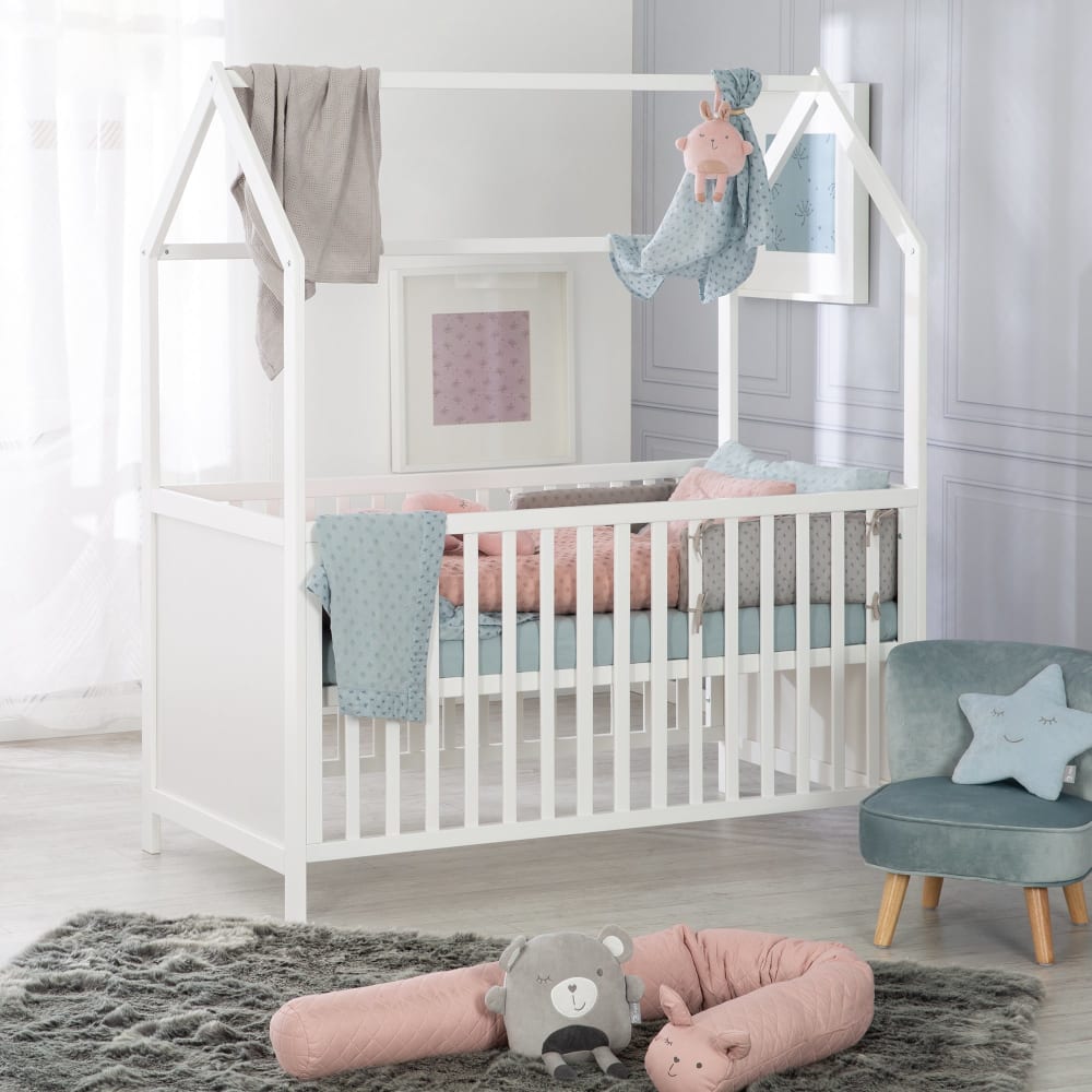 Baby-Bettnestchen aus Bio-Baumwolle - Grau - Maisons Du Monde