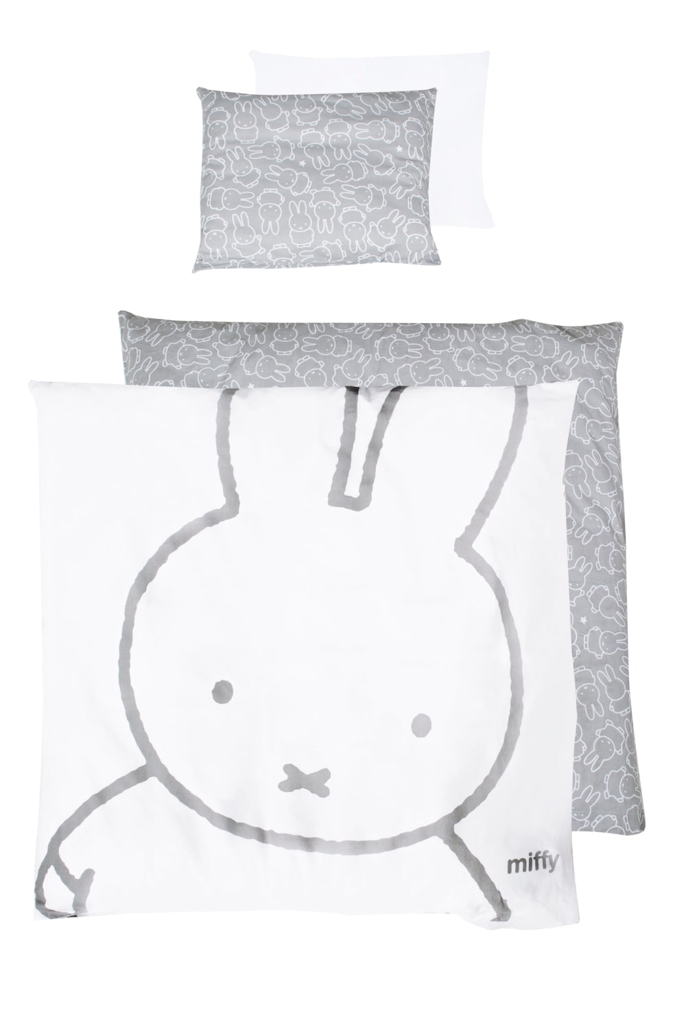 roba Babybettwäsche 80 x 80cm - Grau GRAU BAUMWOLLE Baby