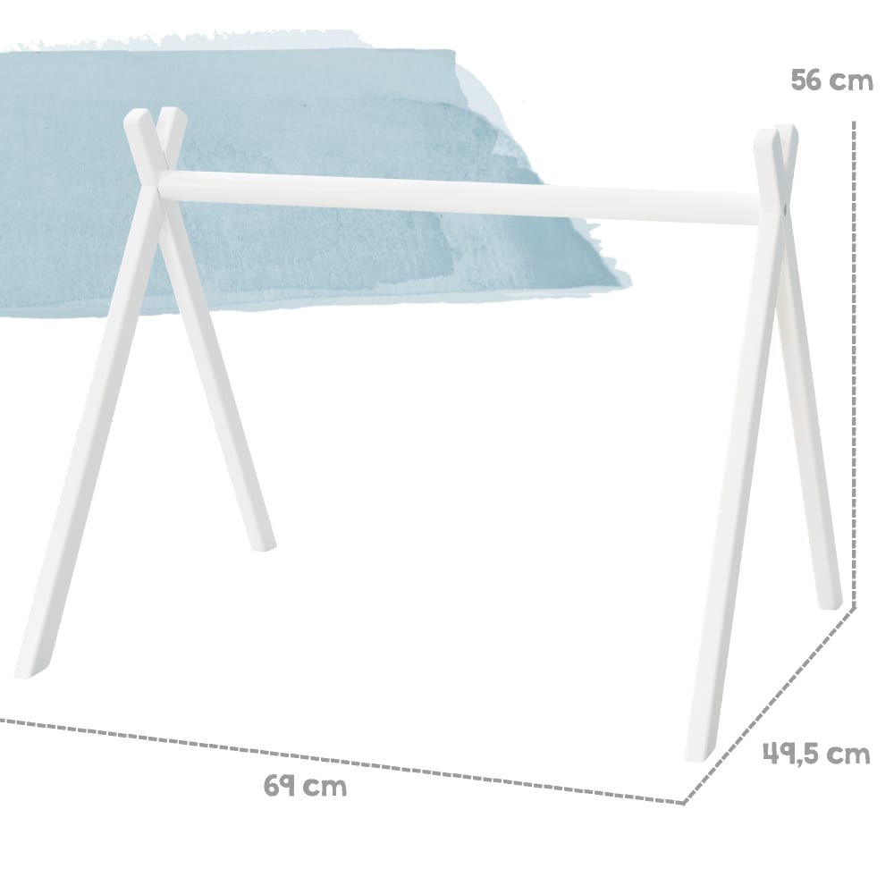Arche d'éveil en bois laqué blanc (Roba) - Image 1