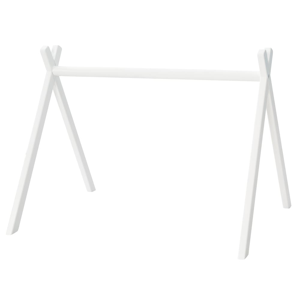 Arche d'éveil avec 5 jouets gris amovibles, bois blanc (roba) - Image 2