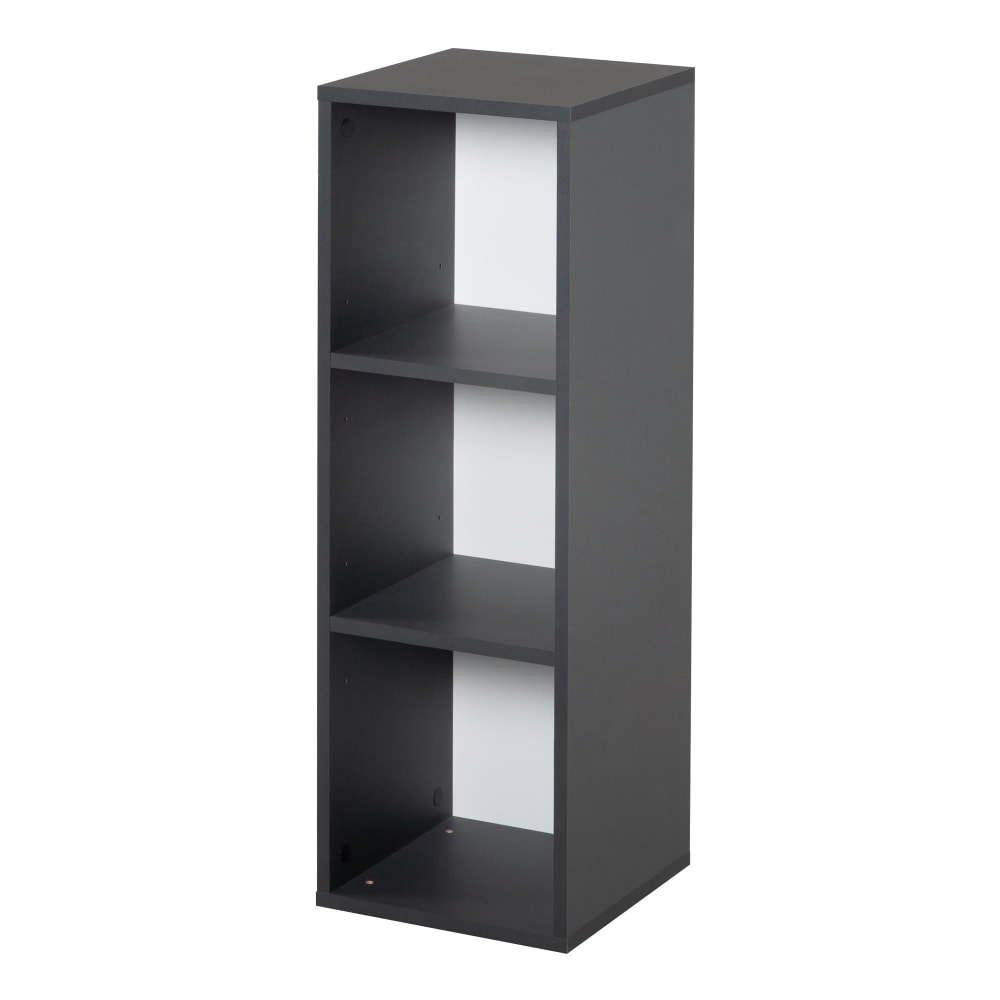 Étagère latérale avec 3 compartiments ouverts anthracite