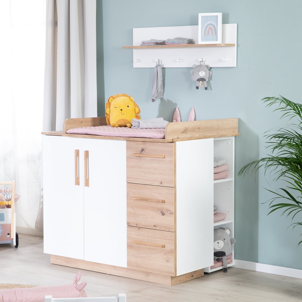 Seitenregal mit 3 offenen Fächer - Weiß - Maisons Du Monde