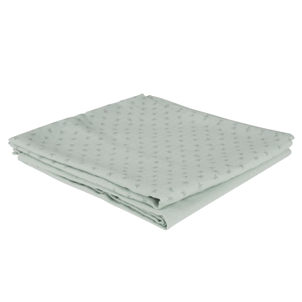 Puck- & Stilltuch Set aus Bio-Baumwolle, 120 x 120 cm, Grün -