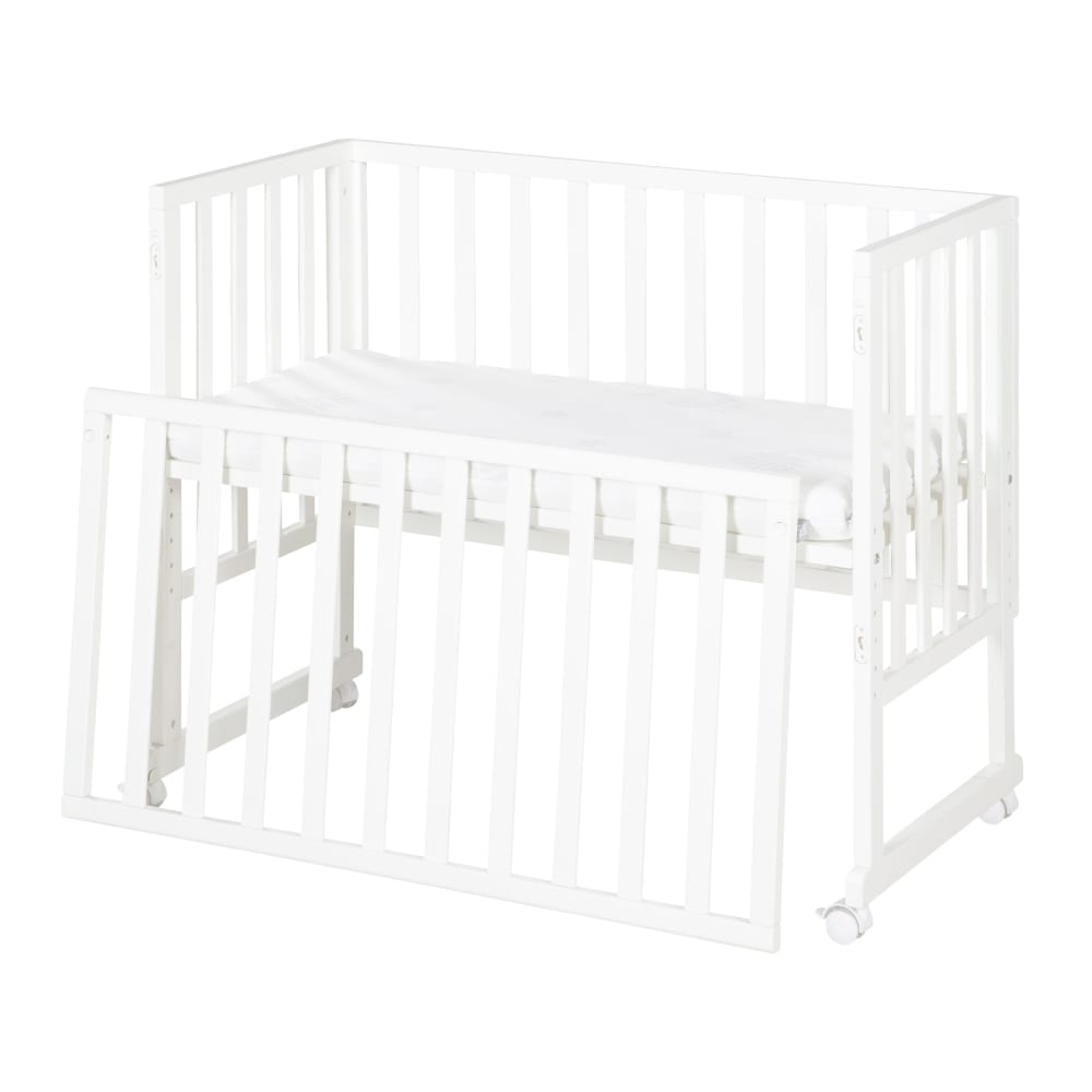 roba Stuben-& Beistellbett, 90x45cm, inkl. Matratze, Weiß style modern WEISS SPANPLATTE Baby