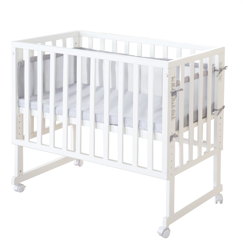 roba Stuben- & Beistellbett 3in1 mit Barriere in weiß style modern Spanplatte Baby