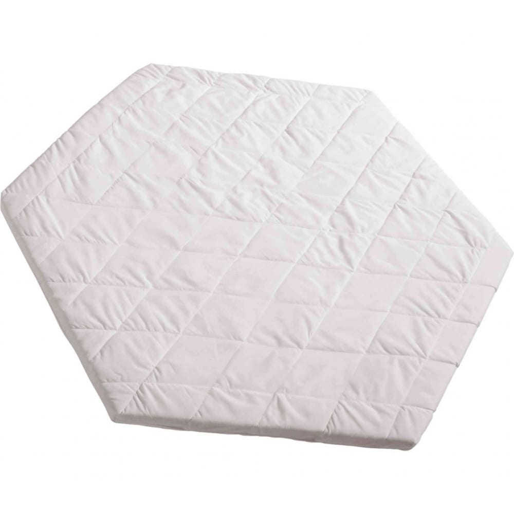 roba Laufgittermatratze, 6-eckig, 112x97x4cm, Weiß WEISS STOFF Baby