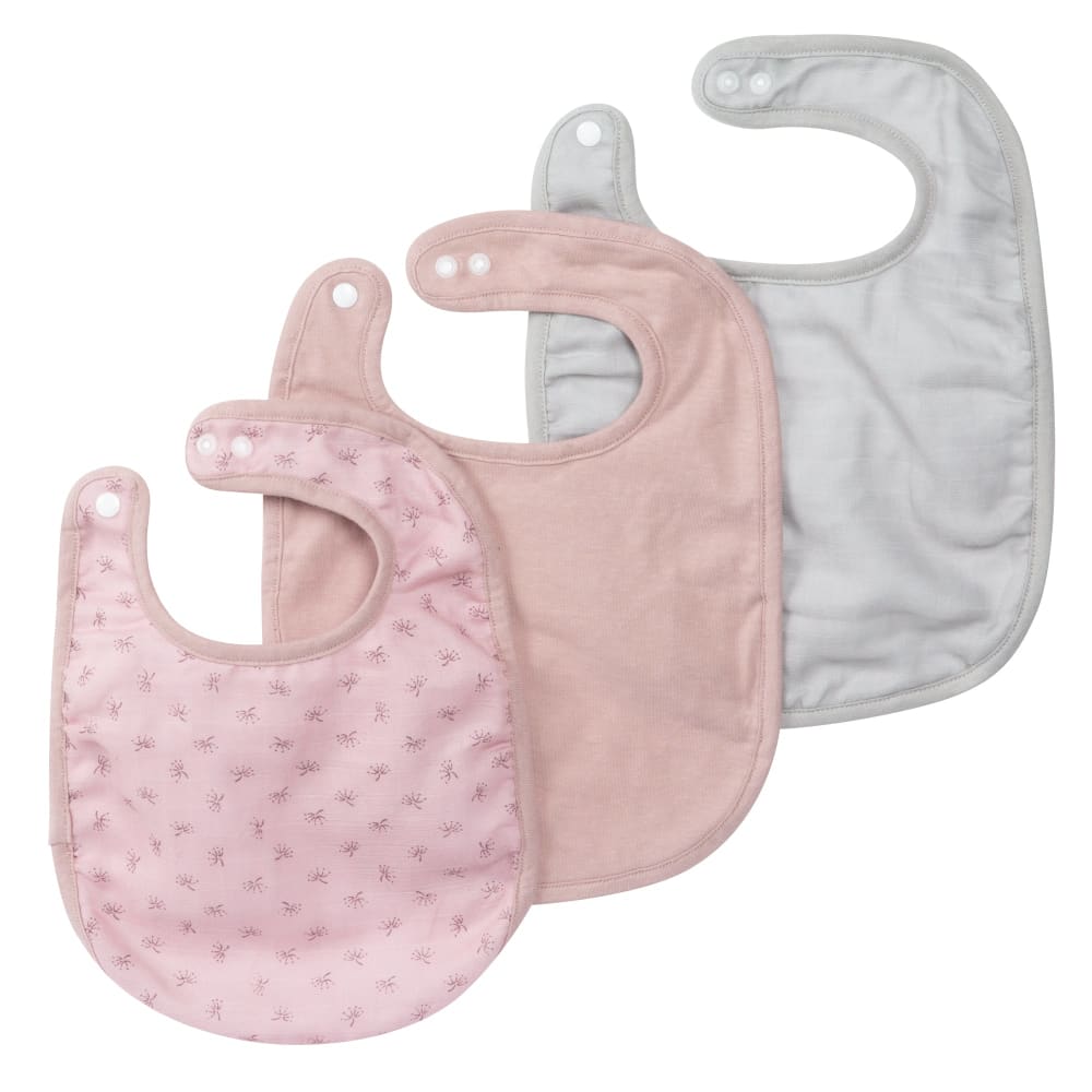roba Lätzchen 3er Set aus Bio-Baumwolle 23 x 30 cm - Rosa ROSA Öko-Tex Zertifikat BAUMWOLLE Baby