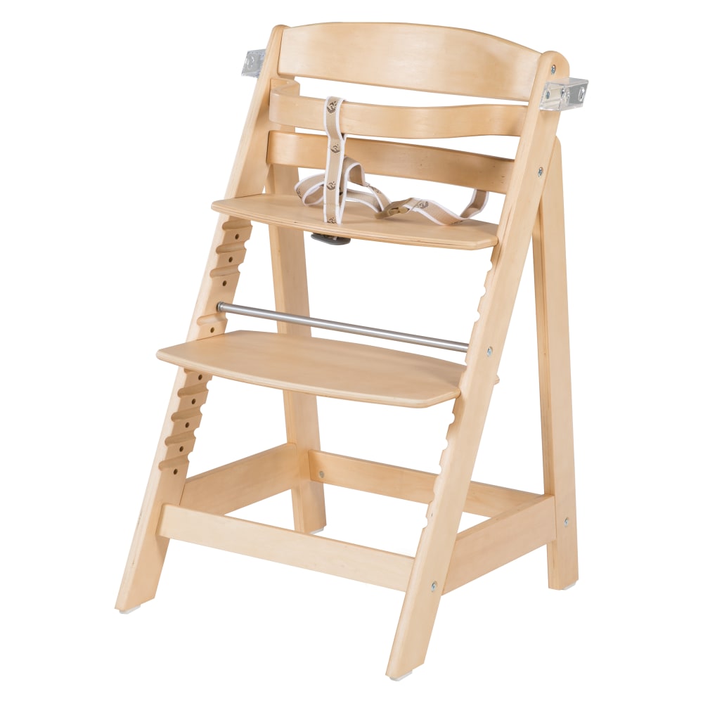 Chaise haute bébé évolutive en bois naturel (Roba) - Image 2