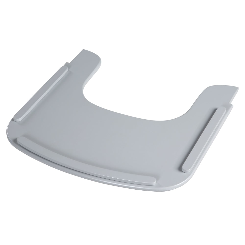 Plateau pour chaise haute bébé en bois gris taupe