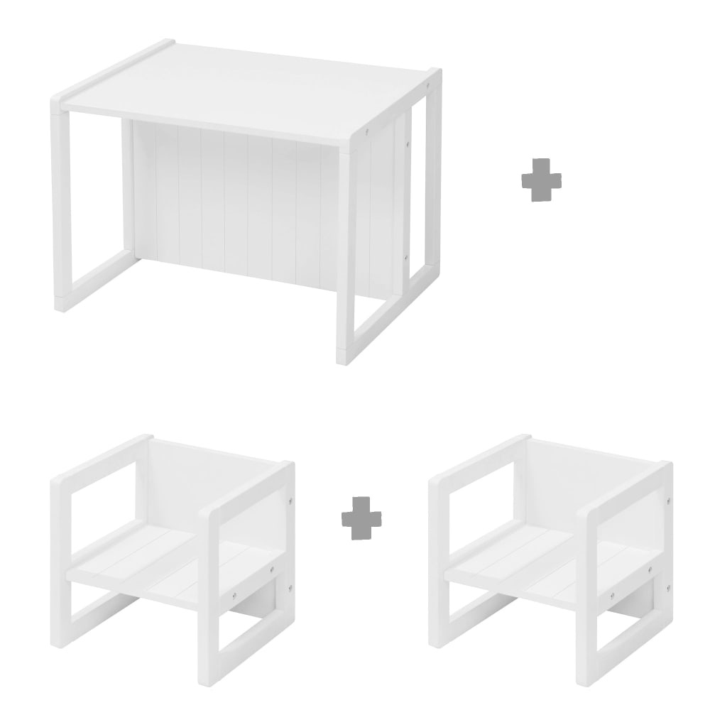 Ensemble table et 2 chaises - enfant bois