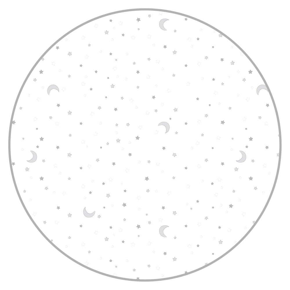 Parc à roues 75x100 réglable avec tour étoilé en bois blanc