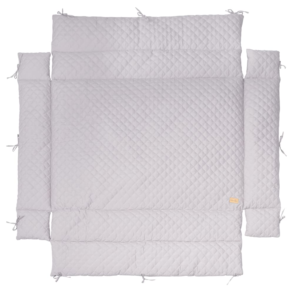 Tapis de parc hydrofuge 75x100 à 100x100 en polyester gris