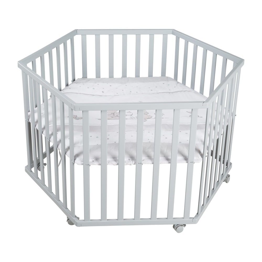 roba Laufgitter 6-eckig style modern TAUPE Öko-Tex Zertifikat SPANPLATTE Baby