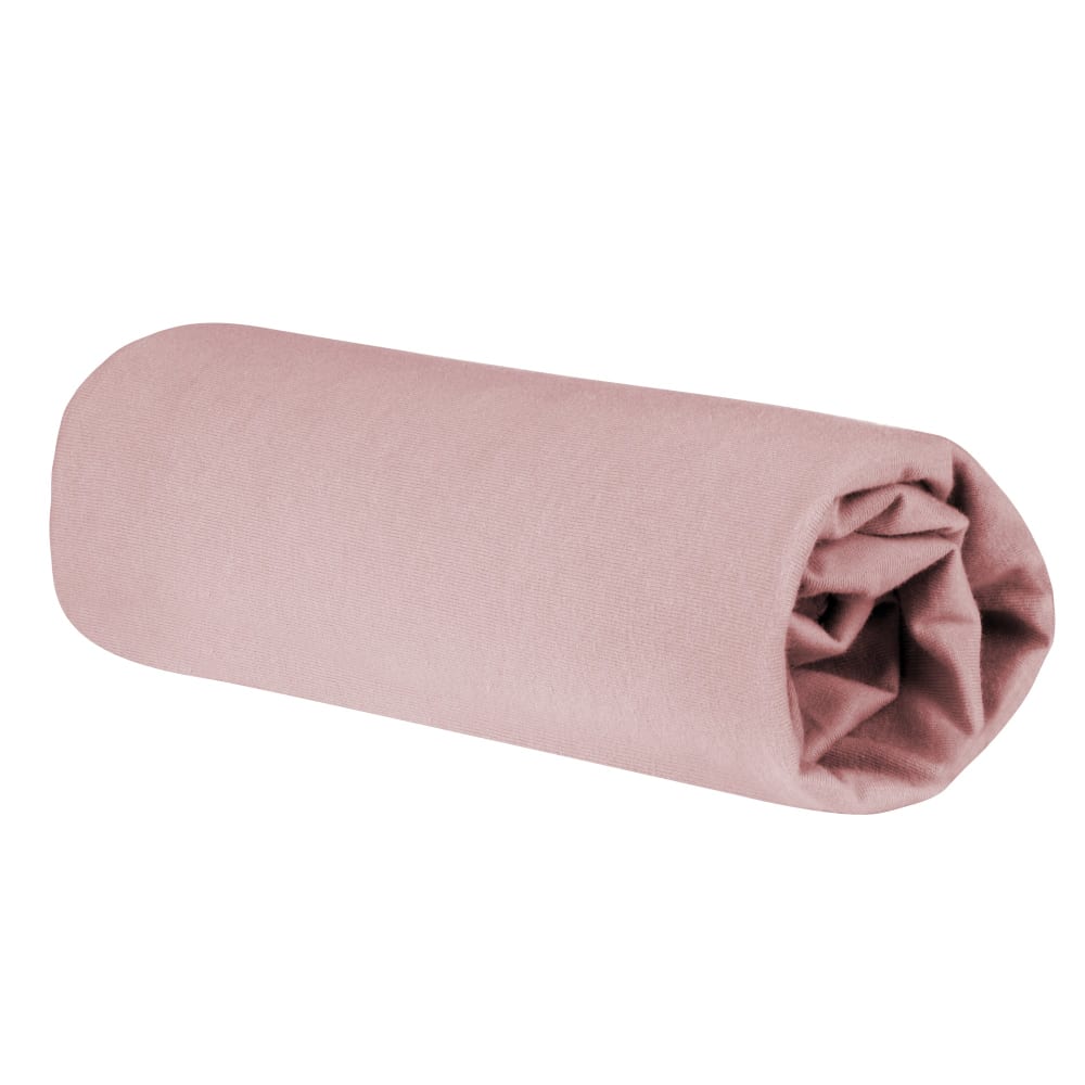 roba Spannbettlaken 60 x 120 - 70 x 140 cm für Kinder aus Jersey - Rosa ROSA Öko-Tex Zertifikat BAUMWOLLE Baby