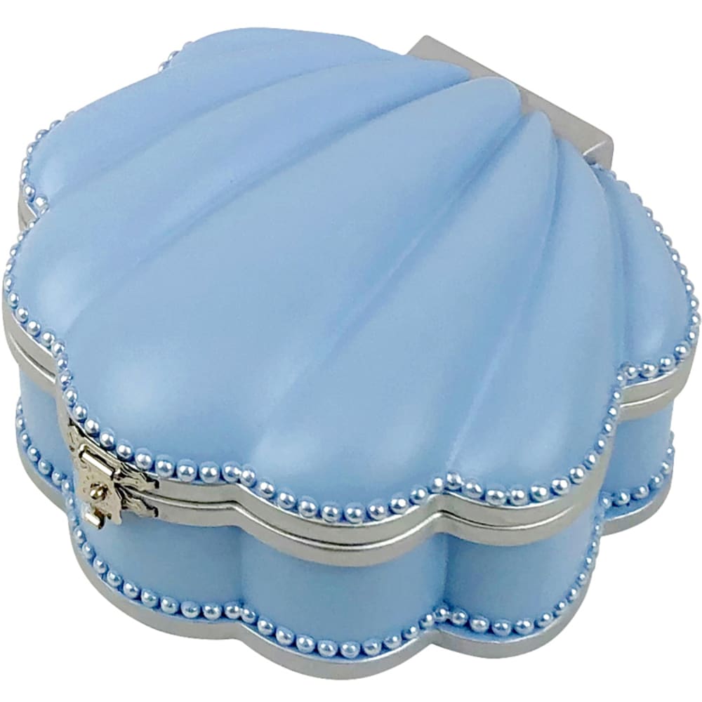 Trousselier Boite à bijoux musicale Coquillage Collector Poisson Bleu Résine