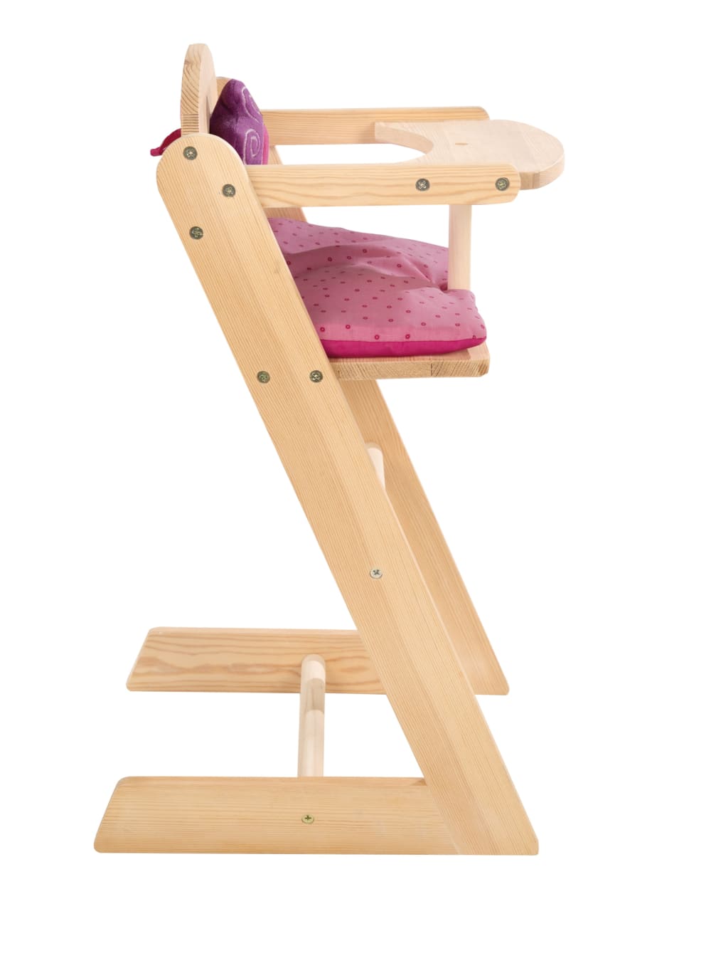 Puppenhochstuhl mit Blume, Holz/Natur - Maisons Du Monde