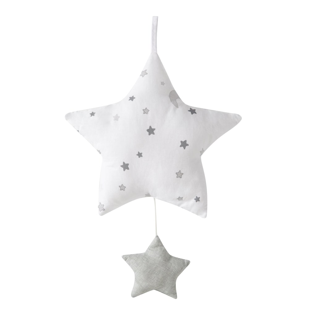 roba Spieluhr Stern, herausnehmbares Spielwerk, Grau/Weiß WEISS PES - POLYESTER Kinder