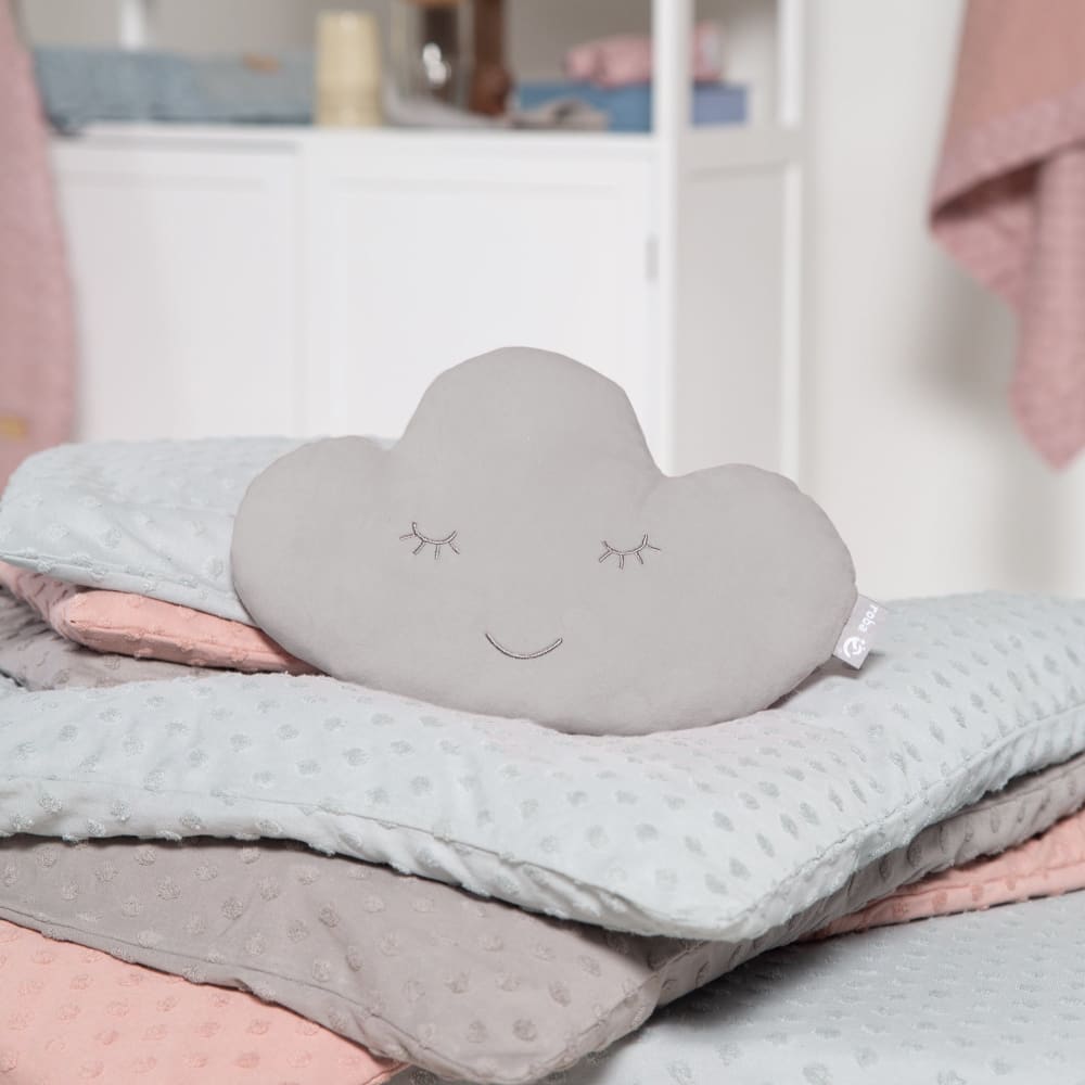 Coussin nuage pour enfant en peluche douce et coton gris - Maisons du Monde